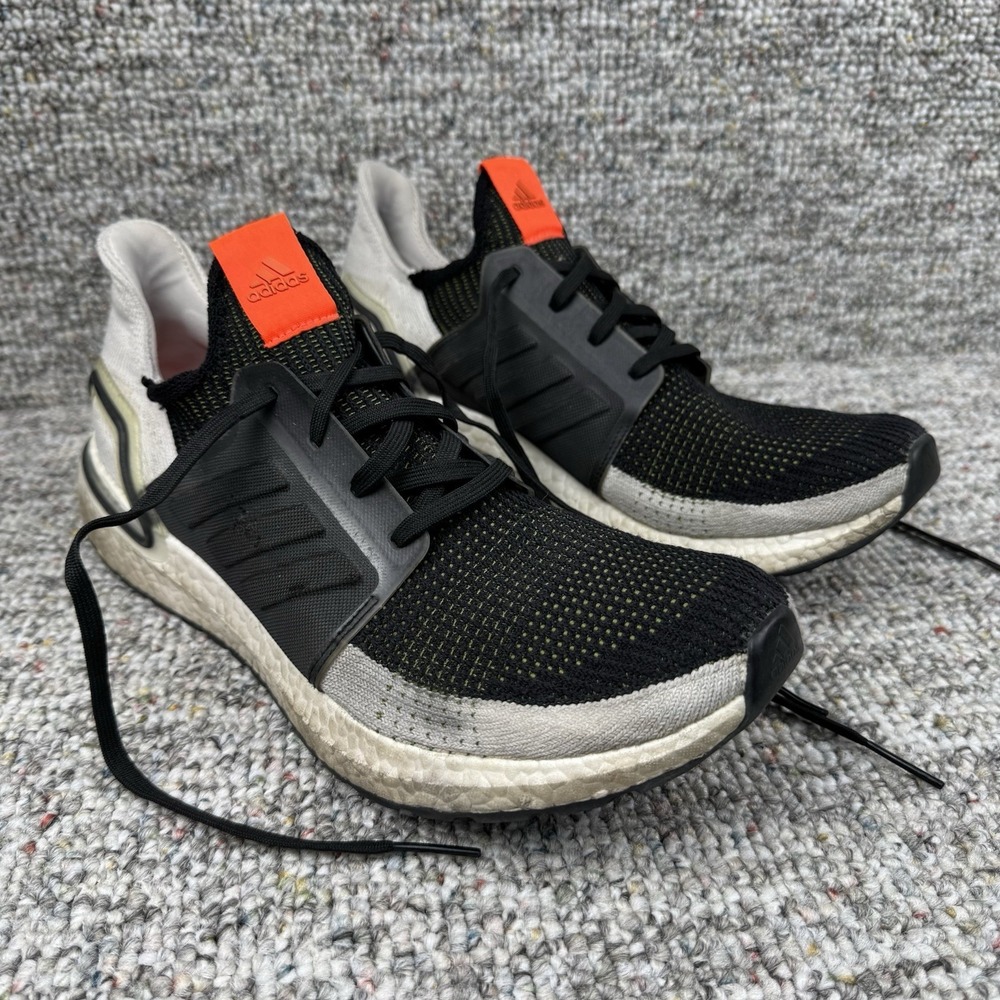 Adidas UltraBoost 19 Shoes Mens Size 13 Running Tech Olive Black Sneakers G27132